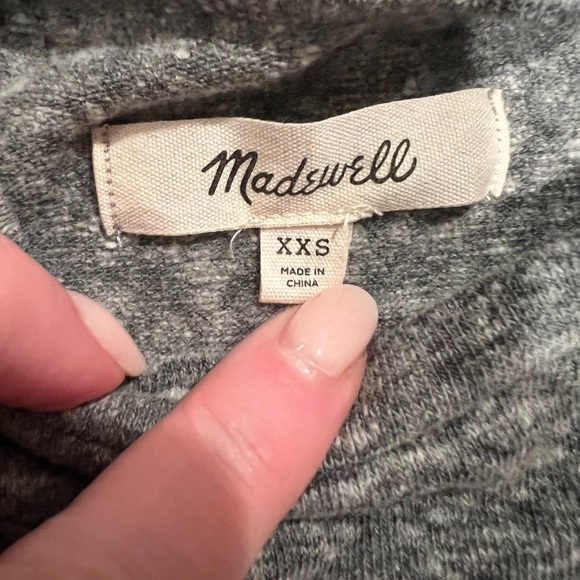 Madewell XXS Gray Long Sleeve Bodysuit, EUC, one-piece, casual, see pics - Picture 6 of 6
